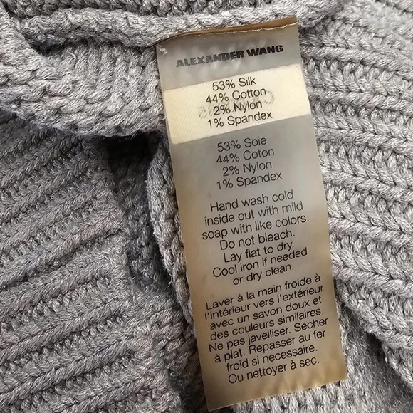 T Alexander Wang Silk Blend Knit Sweater Dress Size Small - Picture 9 of 9